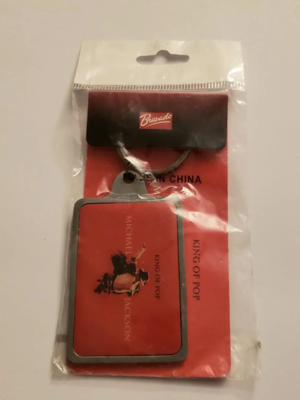 2009 Michael Jackson King of Pop Keychain Key Ring Music Ephemera AEG Live NWT